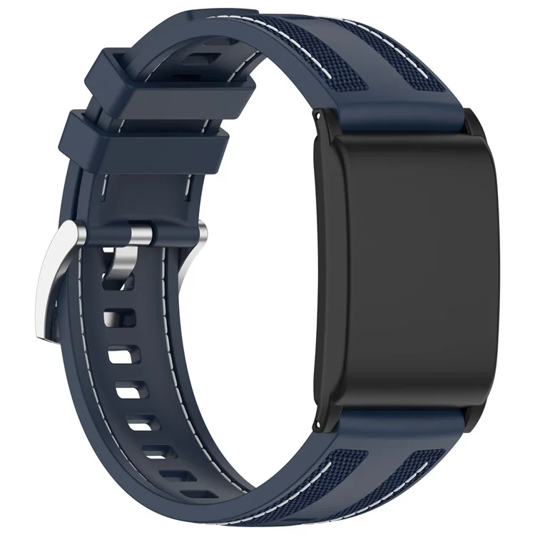 KALEBOL Pour Bracelet de Montre WHOOP 4.0 Composite Tressé Réglable en Silicone - Bleu Foncé