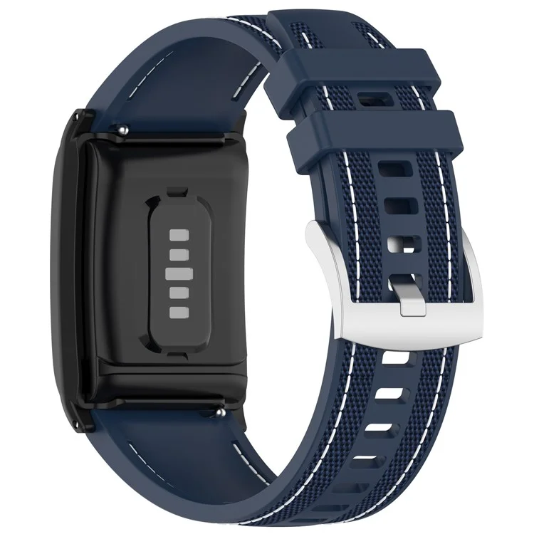 KALEBOL Pour Bracelet de Montre WHOOP 4.0 Composite Tressé Réglable en Silicone - Bleu Foncé