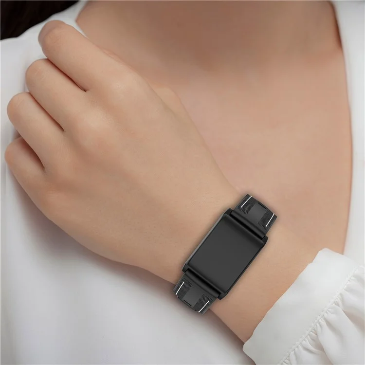 KALEBOL Pour Bracelet de Montre WHOOP 4.0 Composite Tressé Réglable en Silicone - Bleu Foncé