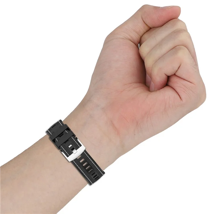 KALEBOL Pour Bracelet de Montre WHOOP 4.0 Composite Tressé Réglable en Silicone - Bleu Foncé