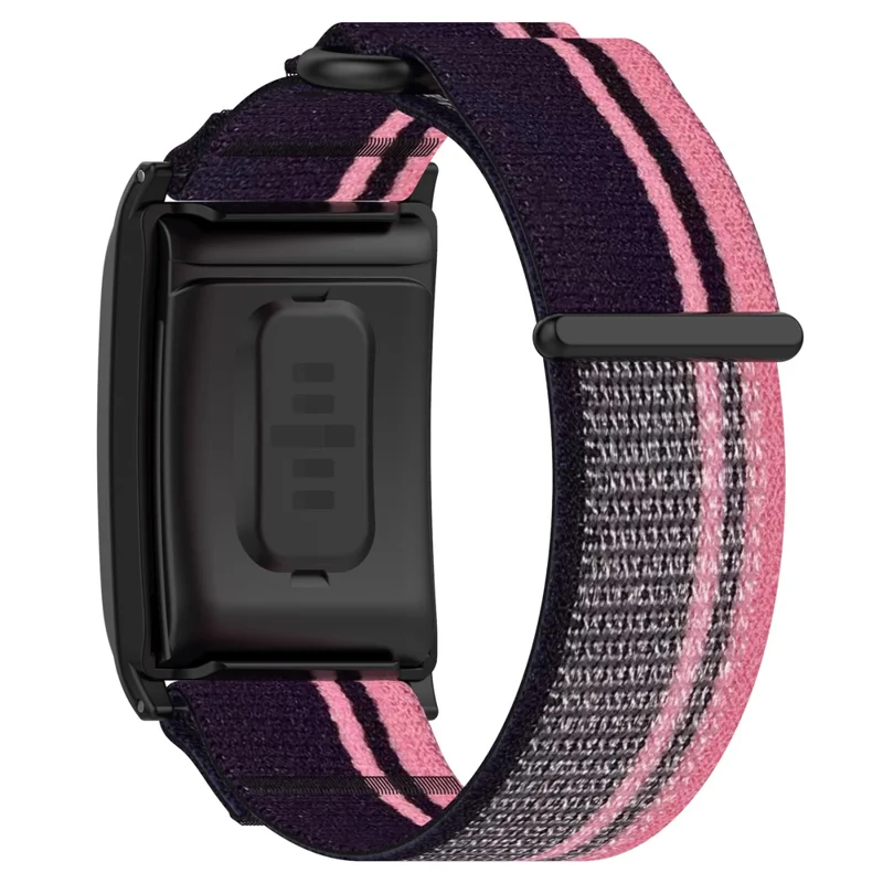 KALEBOL For WHOOP 4.0 Watch Strap Magic Tape Nylon Woven Wrist Band - Pink  /  Purple