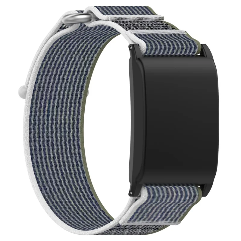 KALEBOL For WHOOP 4.0 Watch Strap Magic Tape Nylon Woven Wrist Band - Green  /  Grey