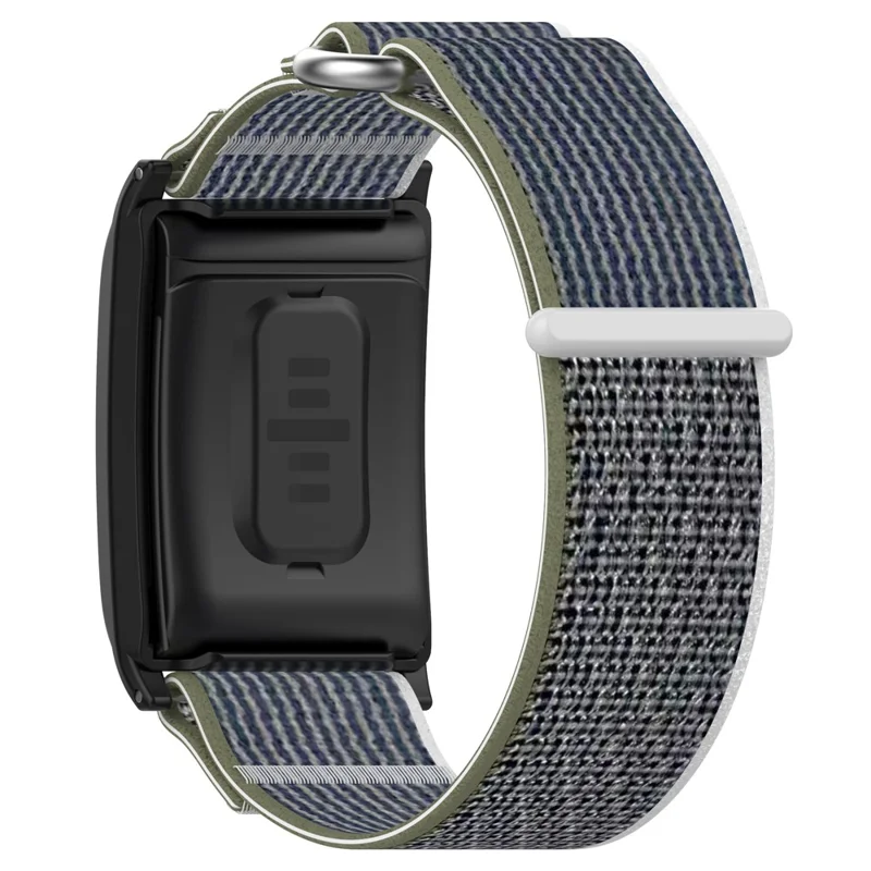 KALEBOL For WHOOP 4.0 Watch Strap Magic Tape Nylon Woven Wrist Band - Green  /  Grey