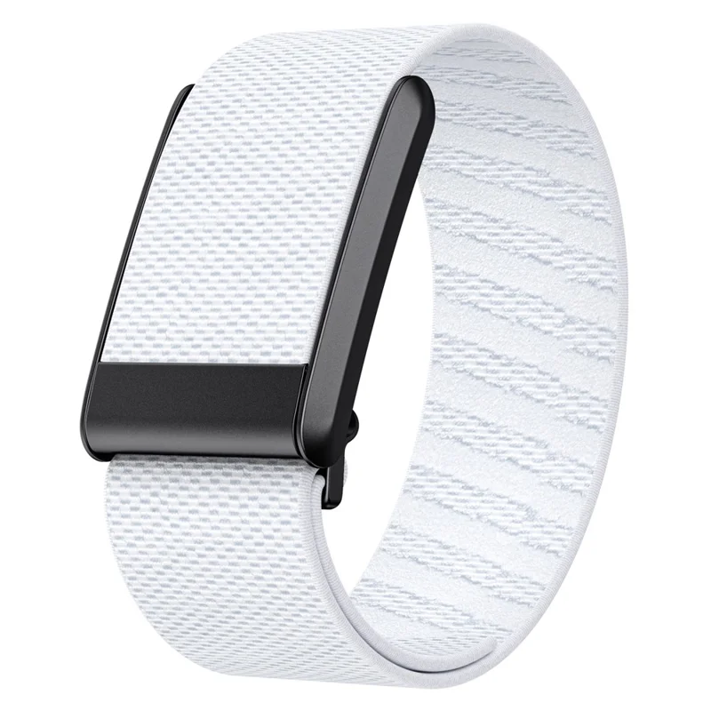 KALEBOL For WHOOP 4.0 Watch Strap Twill Elastic Nylon Woven Wrist Band - White