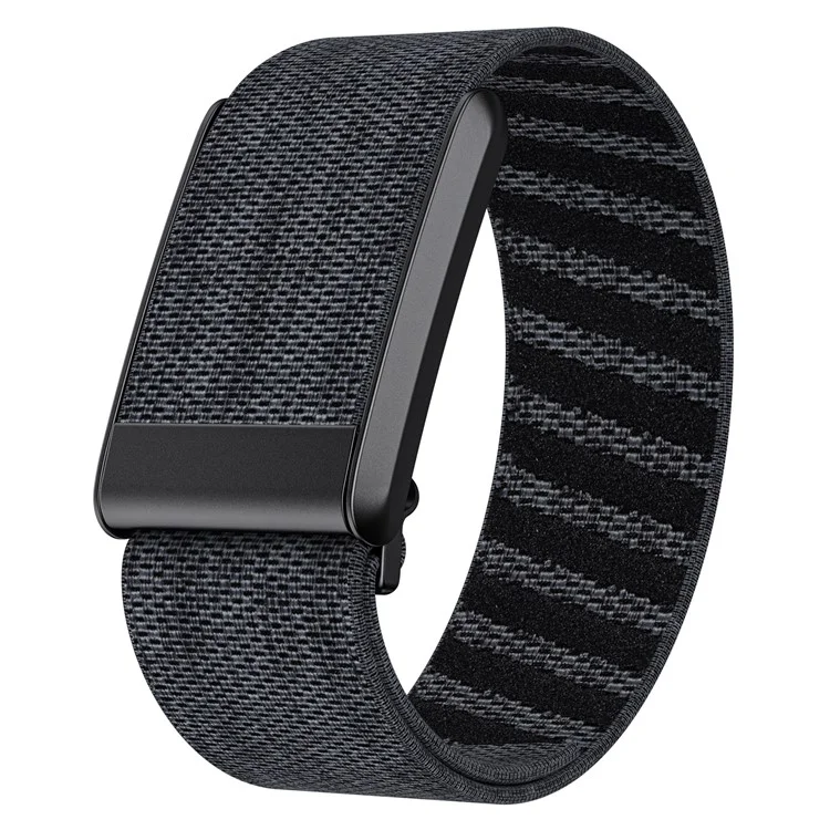 KALEBOL Pour Bracelet de Montre WHOOP 4.0 en Nylon Tressé Élastique - Noir / Gris