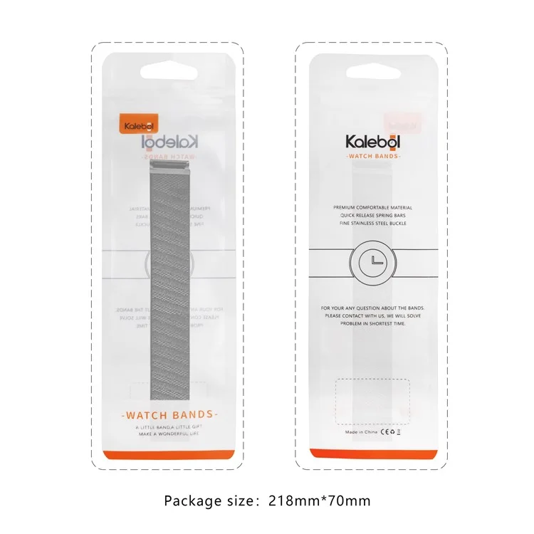 KALEBOL Pour Bracelet de Montre WHOOP 4.0 en Nylon Tressé Élastique - Noir / Gris