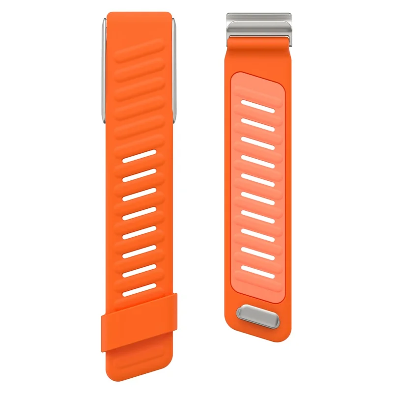 KALEBOL For WHOOP 4.0 Watch Strap Adjustable Breathable Silicone Wrist Band - Orange  /  Light Orange
