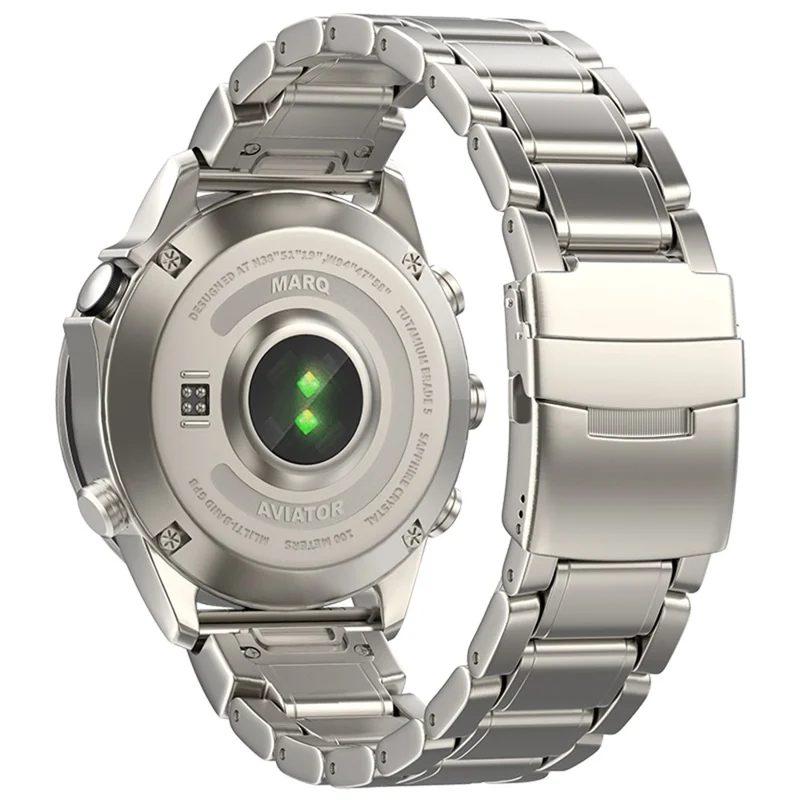 Pulseira de Substituição de 26mm para Garmin Fenix 8 51mm / Enduro 3 / 2 / Instinct 2X - Banda de Relógio de Metal com Fivela de Segurança Dupla - Titânio
