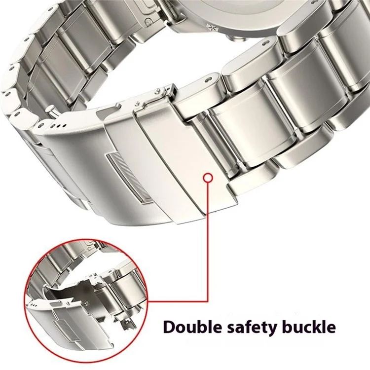 Pulseira de Substituição de 26mm para Garmin Fenix 8 51mm / Enduro 3 / 2 / Instinct 2X - Banda de Relógio de Metal com Fivela de Segurança Dupla - Titânio