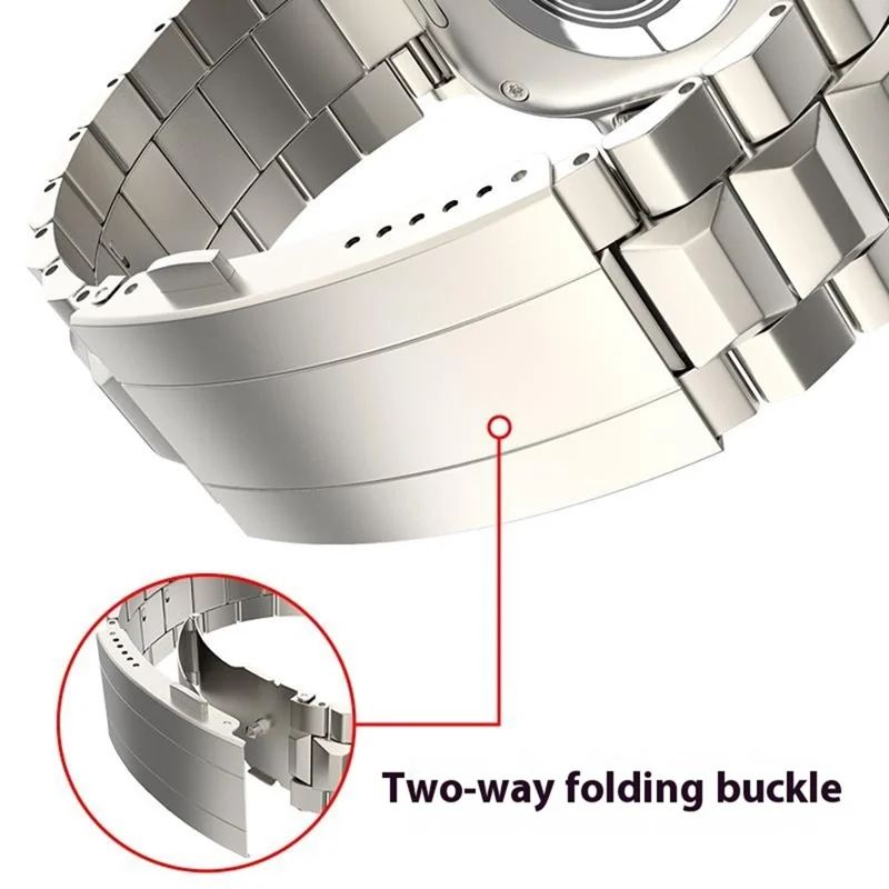 Wrist Band for Apple Watch Series 10 9 8 7 SE 6 5 4 3 2 1 42mm 41mm 40mm 38mm Titanium Alloy Replacement Watch Strap - Titanium