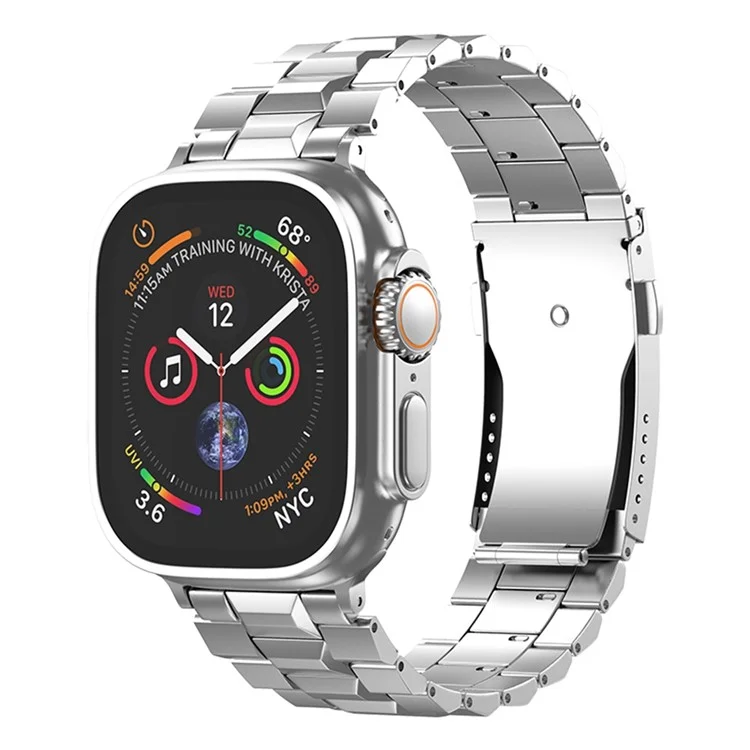 Wrist Band for Apple Watch Series 10 9 8 7 SE 6 5 4 3 2 1 42mm 41mm 40mm 38mm Titanium Alloy Replacement Watch Strap - Silver