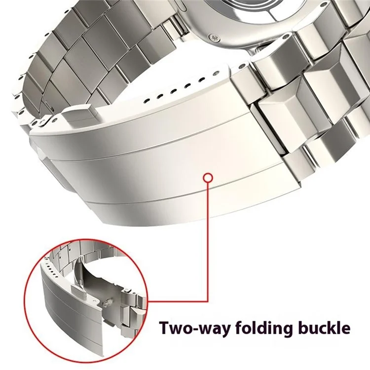 Wrist Band for Apple Watch Series 10 9 8 7 SE 6 5 4 3 2 1 42mm 41mm 40mm 38mm Titanium Alloy Replacement Watch Strap - Silver