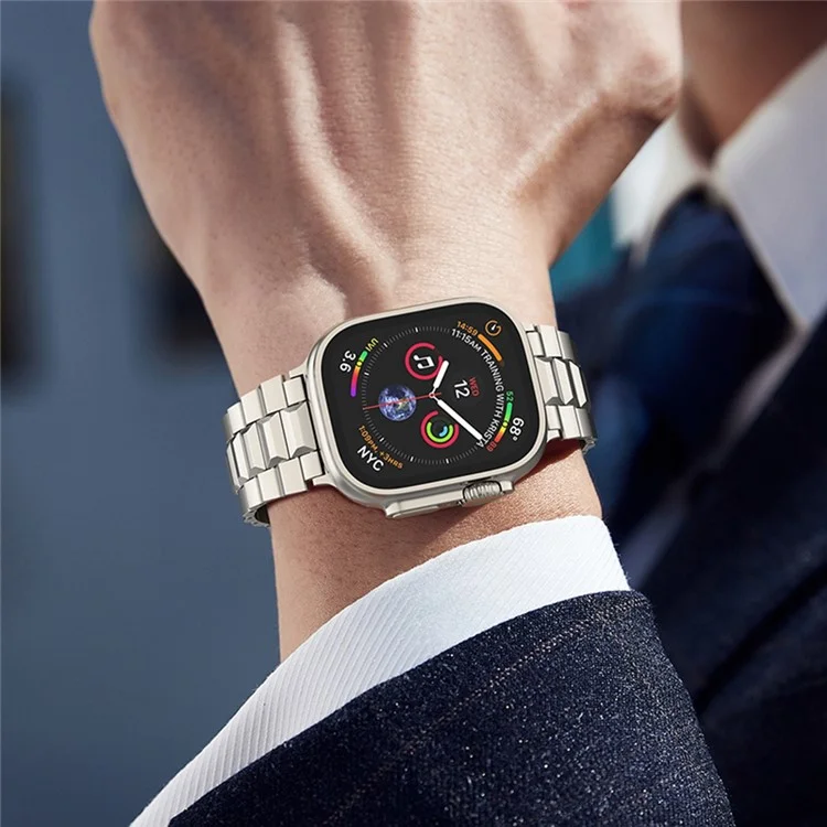 Wrist Band for Apple Watch Series 10 9 8 7 SE 6 5 4 3 2 1 42mm 41mm 40mm 38mm Titanium Alloy Replacement Watch Strap - Silver