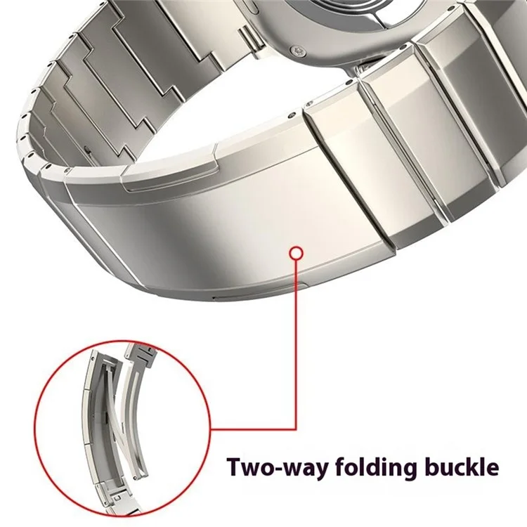 Pulseira de Reposição para Apple Watch Series 10 Ultra 9 8 7 SE 6 5 4 3 2 1 46mm 49mm 45mm 44mm 42mm Pulseira de Relógio em Liga de Titânio - Titânio