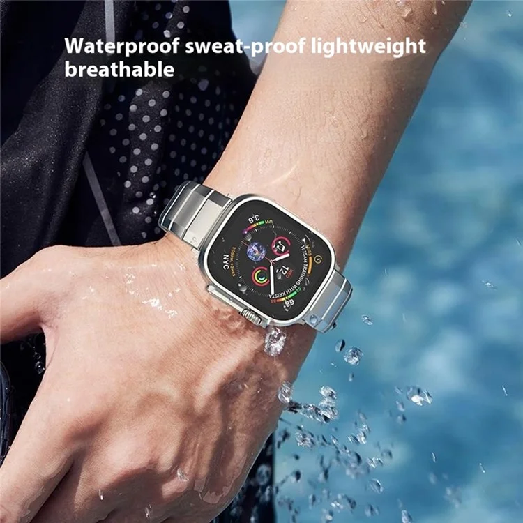 Pulseira de Reposição para Apple Watch Series 10 Ultra 9 8 7 SE 6 5 4 3 2 1 46mm 49mm 45mm 44mm 42mm Pulseira de Relógio em Liga de Titânio - Titânio