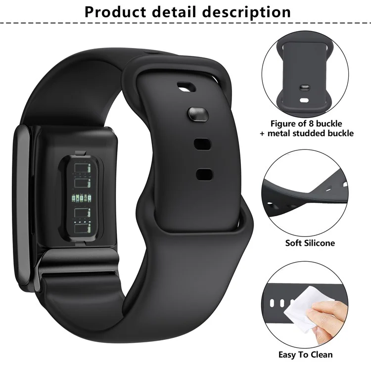 KALEBOL For WHOOP 4.0 Watch Band 8-Shaped Buckle Silicone Wristband Adjustable Strap - Orange