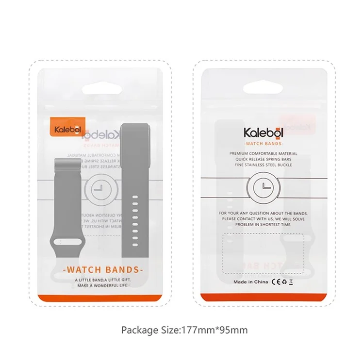 KALEBOL For WHOOP 4.0 Watch Band 8-Shaped Buckle Silicone Wristband Adjustable Strap - Orange