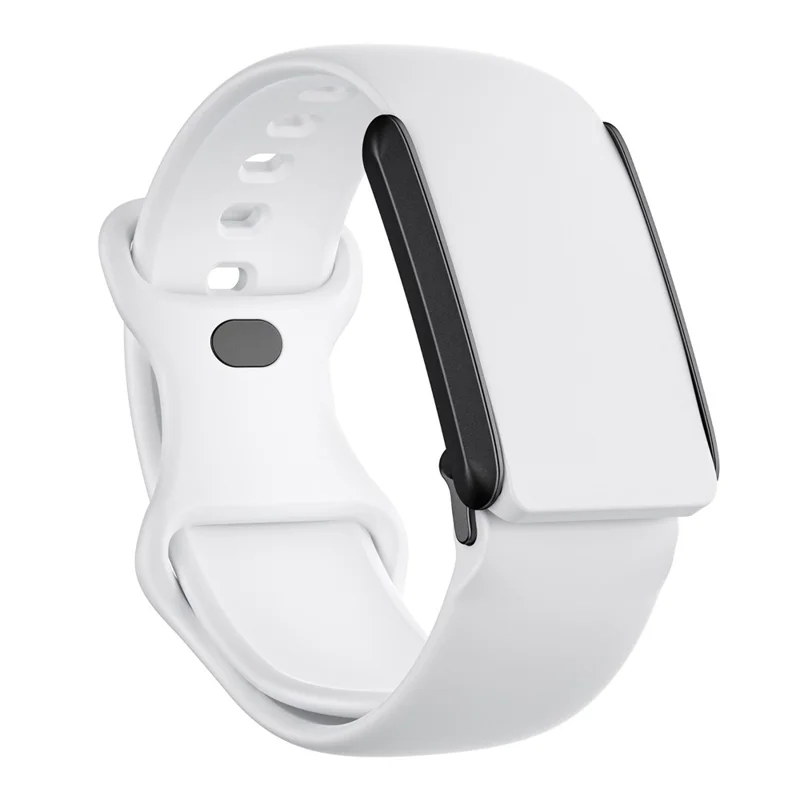 KALEBOL Pour Bracelet de Montre WHOOP 4.0 Boucle en Forme de 8 en Silicone, Bracelet Réglable - Blanc