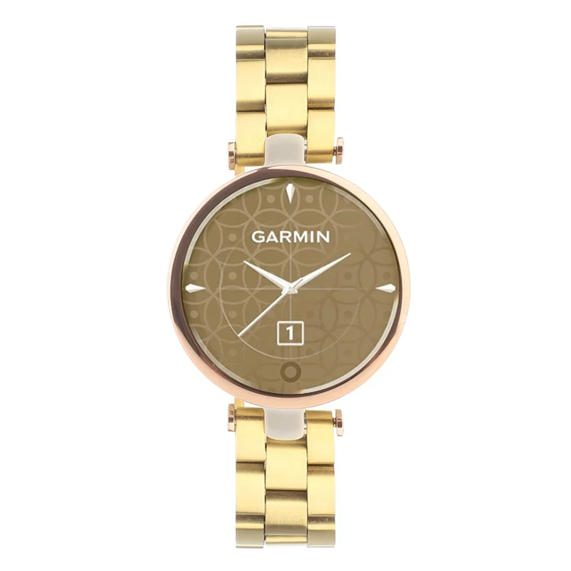 Stainless Steel Adjustable Smart Watch Band Replacement Strap for Garmin Lily - Gold