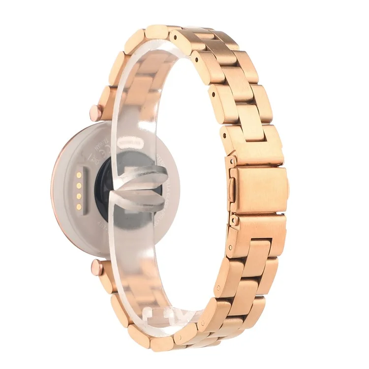 Correa de Reloj Inteligente Ajustable de Acero Inoxidable de Repuesto para Garmin Lily - Oro Rosa