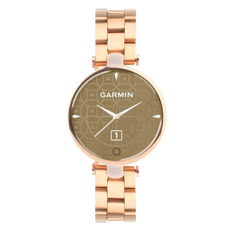 Correa De Reemplazo De Banda De Reloj Inteligente Ajustable De Acero Inoxidable Para Garmin Lily - Oro Rosa