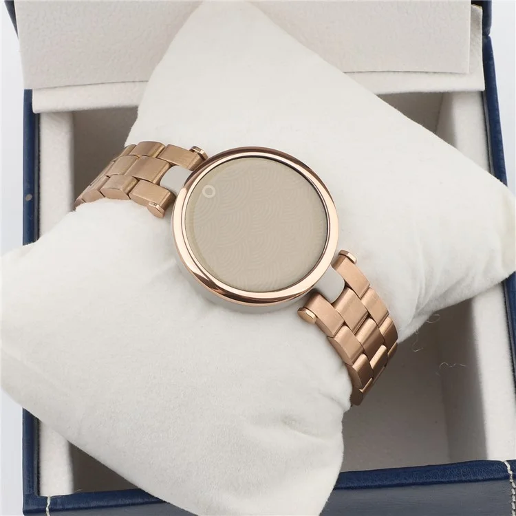 Correa de Reloj Inteligente Ajustable de Acero Inoxidable de Repuesto para Garmin Lily - Oro Rosa