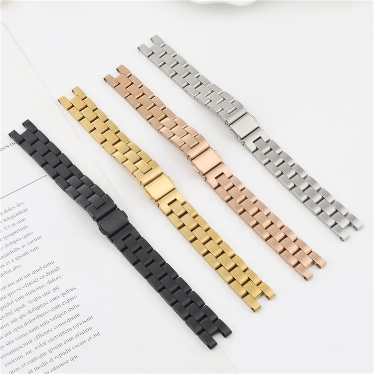 Correa de Reloj Inteligente Ajustable de Acero Inoxidable de Repuesto para Garmin Lily - Oro Rosa