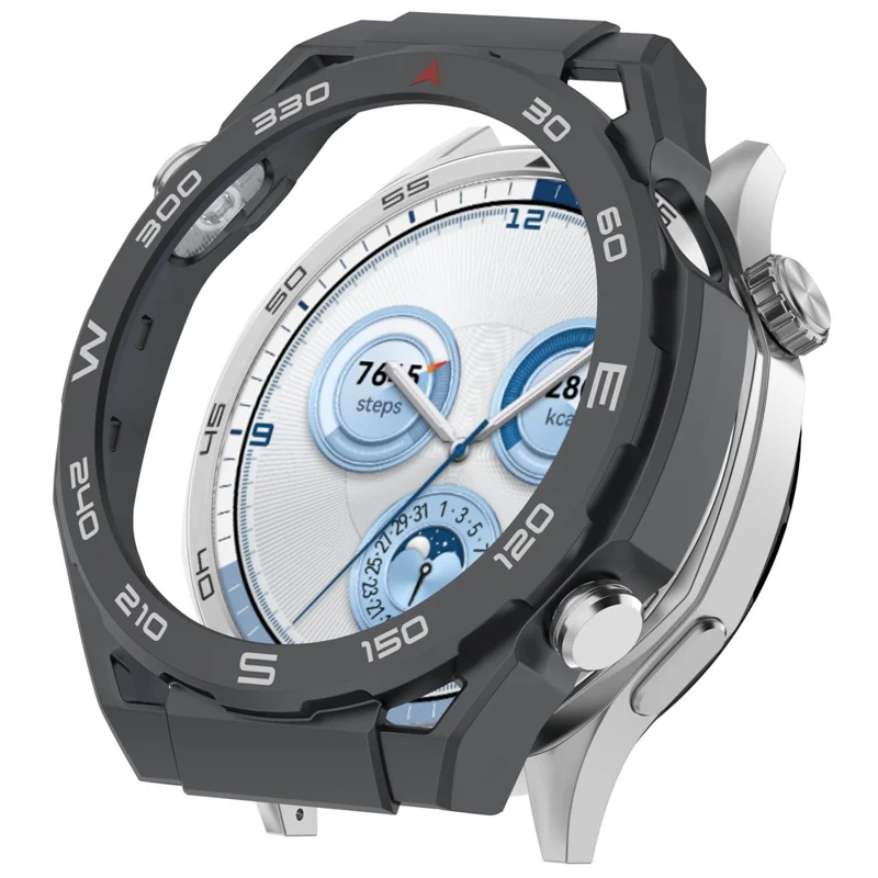 Para Huawei Watch GT 5 46mm Capa Protetora Caso de Alta Qualidade Anti-Queda PC Moldura de Relógio - Cinza