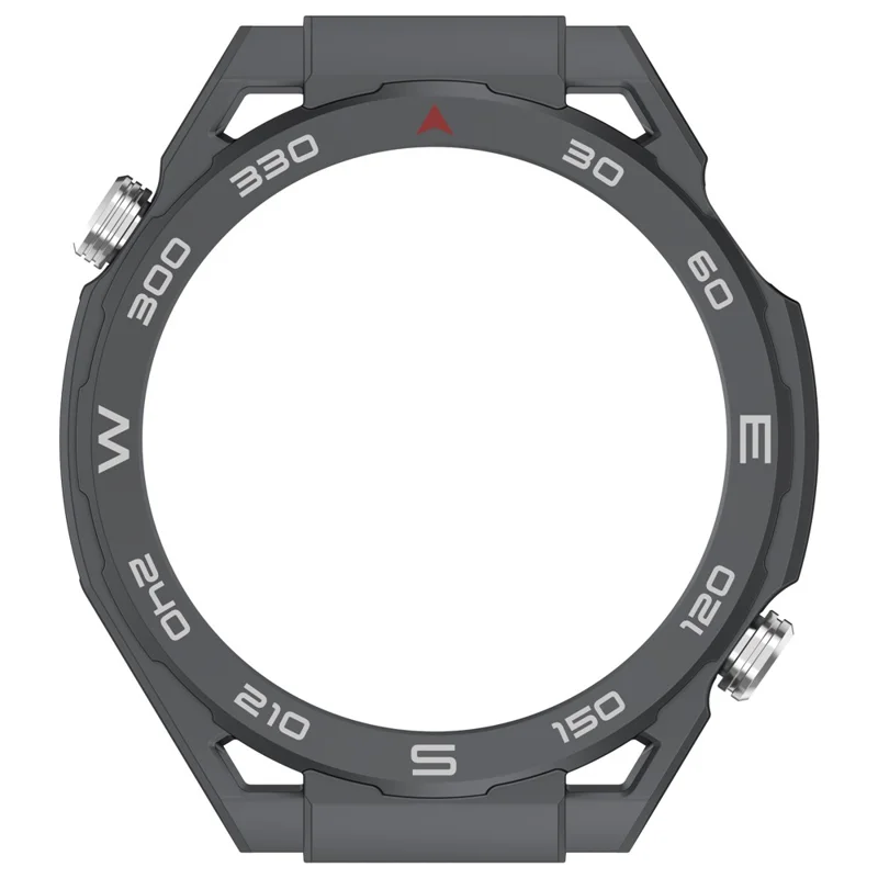 Para Huawei Watch GT 5 46mm Capa Protetora Caso de Alta Qualidade Anti-Queda PC Moldura de Relógio - Cinza