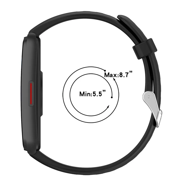 16mm Smartwatch Band for Keep B5 / B4 Lite / Huawei TalkBand B7 Adjustable Silicone Strap - Dark Grey