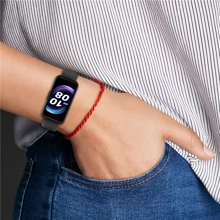 16mm Smartwatch Band for Keep B5 / B4 Lite / Huawei TalkBand B7 Adjustable Silicone Strap - Dark Grey