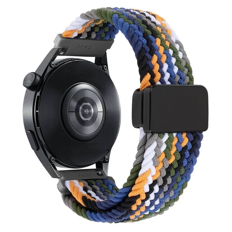 20mm Universal Handgelenkband Magnetschnalle Nylon Geflecht Smart Watch Armband - Jeansblau