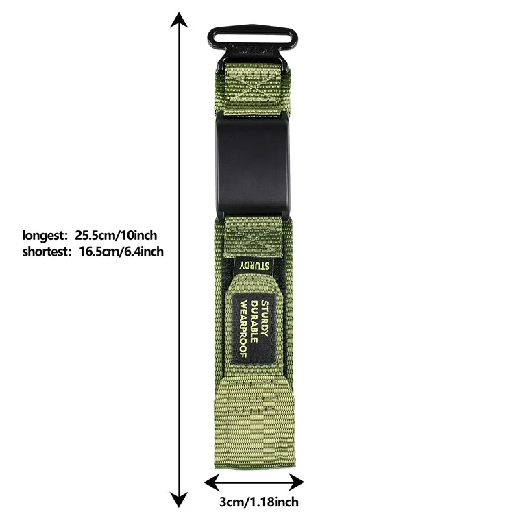 For WHOOP 4.0 Magic Tape Band Stylish Nylon Wrist Strap with Protective Case - Green