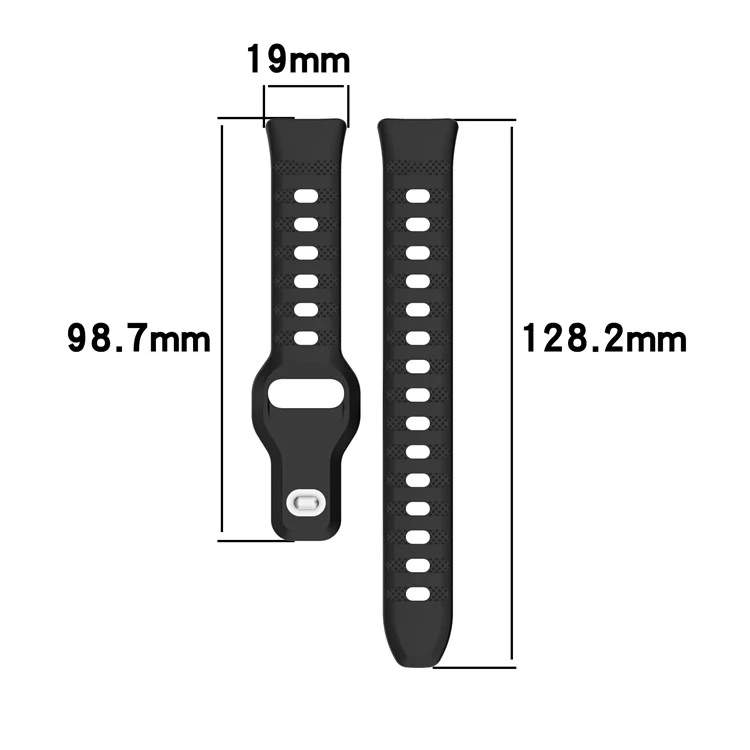 Silicone Watch Band for Huawei Band 10 / 10 NFC / 9 / 9 NFC / 8 / 8 NFC Dot Texture Reverse Buckle Wrist Strap - Starlight
