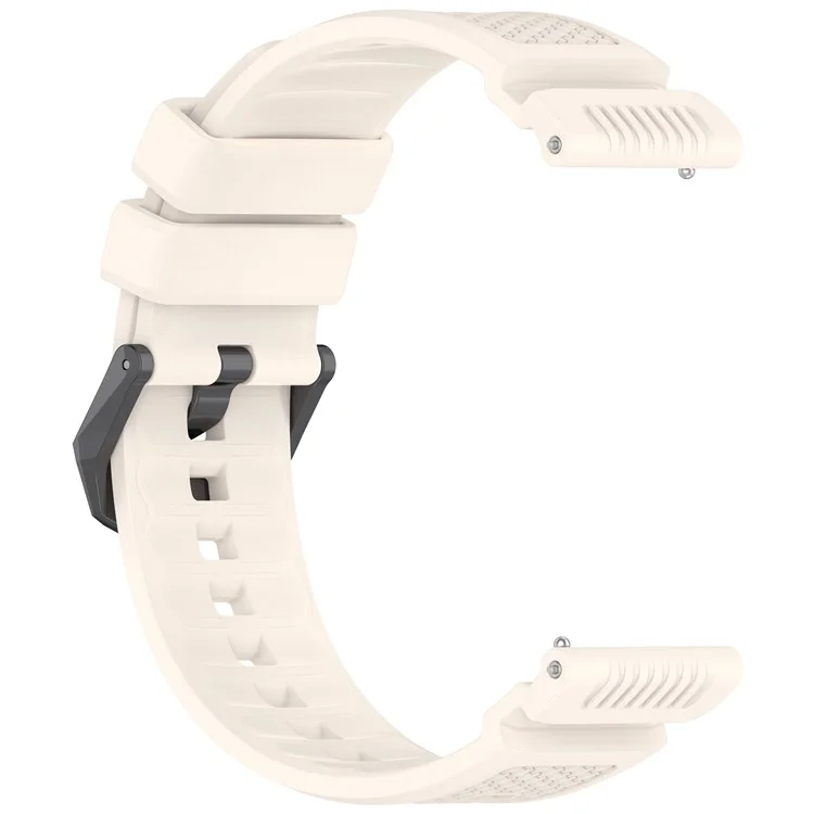 For TicWatch Atlas Silicone Strap Armor Style Flexible Silicone Adjustable Watch Band - Starlight