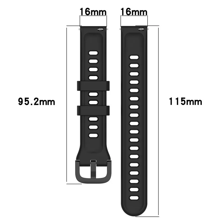 Correa de repuesto For Keep B5 de silicona ajustable para reloj - Negro
