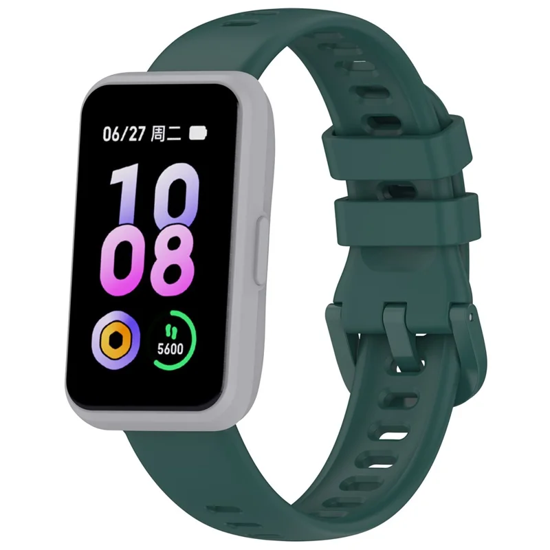 For Keep B5 Silicone Watch Band Adjustable Wristband Replacement Strap - Dark Green