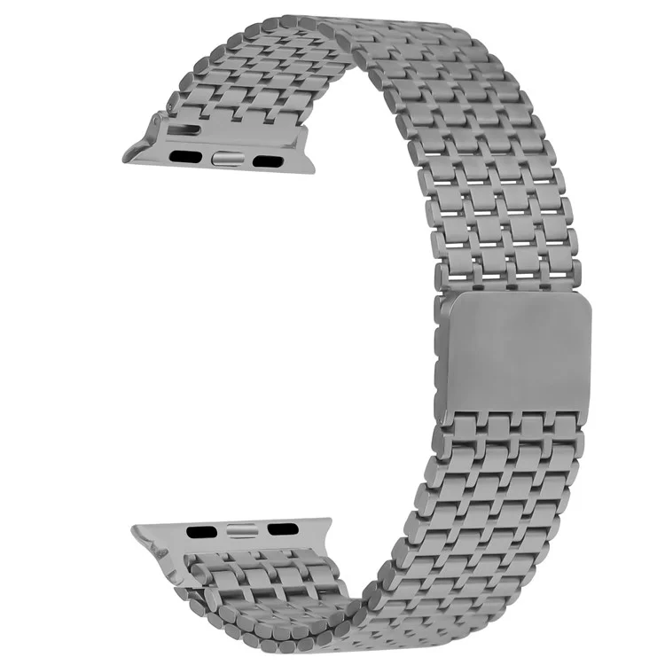 Watch Strap For Apple Watch Series 10 9 8 7 SE 6 5 4 3 2 1 42mm 41mm 40mm 38mm Bands Stainless Steel Magnetic Clasp Watchband - Titanium
