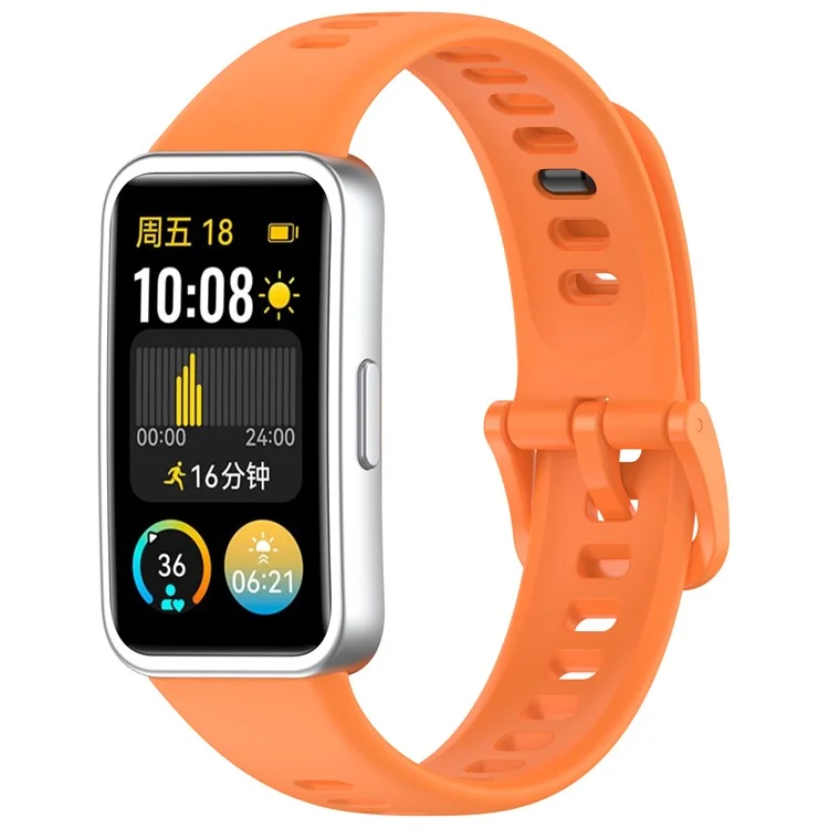 Per Huawei Band 10 / 10 NFC / 9 / 9 NFC / 8 / 8 NFC Cinturino di Ricambio in Silicone per Smartwatch - Arancione
