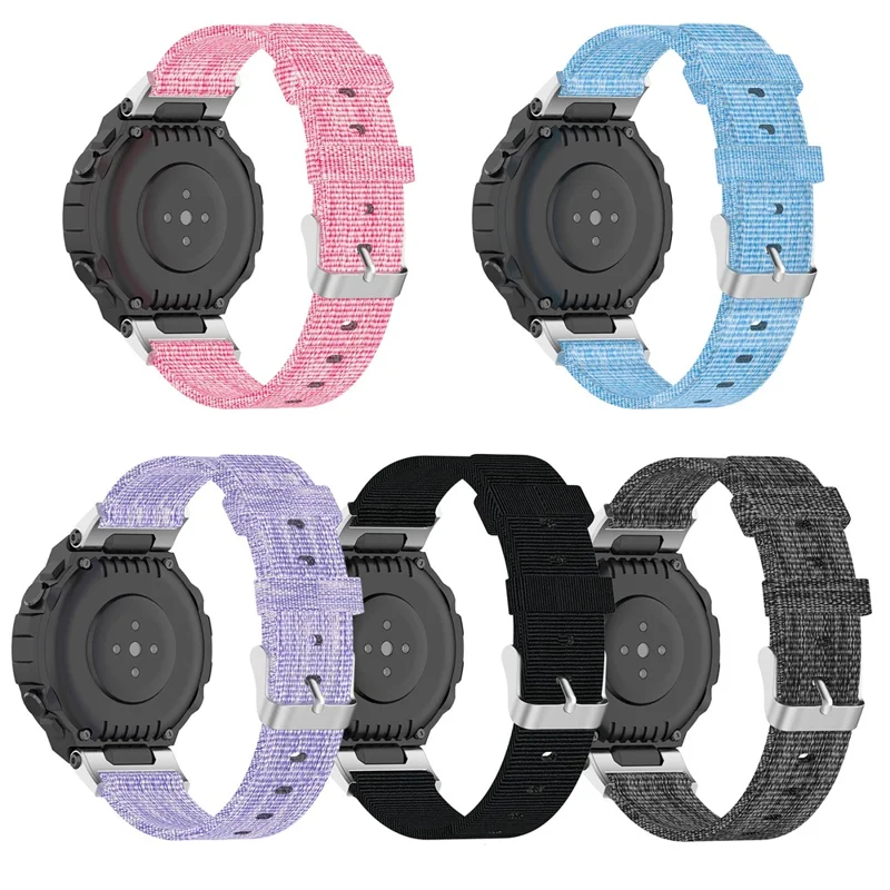 Nylon Cloth Replacement Strap Smart Watch Band for Huami Amazfit T-Rex Pro/Amazfit T-Rex - Baby Blue