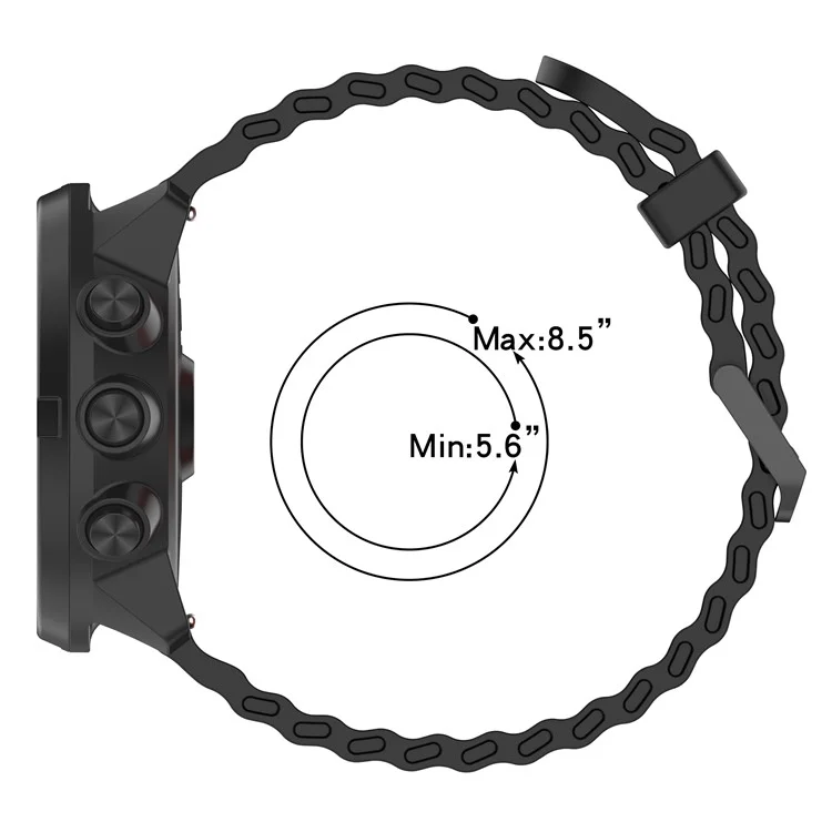 Watch Band for Suunto Spartan Sport / 9 / 7 Dual Color Silicone Strap - Starlight + Orange