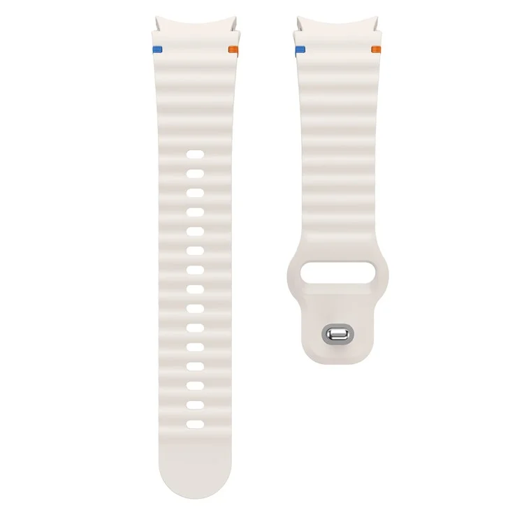 Bracelet de montre en silicone Wave pour Samsung Galaxy Watch7 40mm 44mm / Watch6 40mm 44mm - Lumière stellaire
