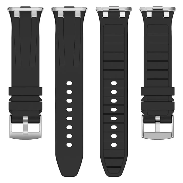 Bracelet de Remplacement en Silicone pour Xiaomi Redmi Watch 5 / Watch 4 / Smart Band 9 Pro / Band 8 Pro - Noir