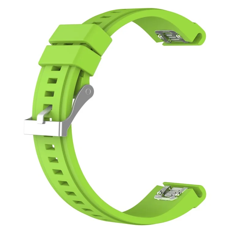 Pour Garmin Fenix 6X Bracelet de Remplacement à Libération Rapide en Silicone (MOQ : 10 Pcs) - Vert
