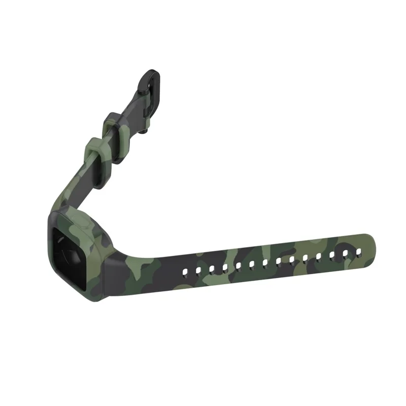 For GarminFit RJ3 / Garmin Vivofit JR3 Pattern Printing Silicone Smart Watch Band Wrist Strap Replacement - Camouflage Green