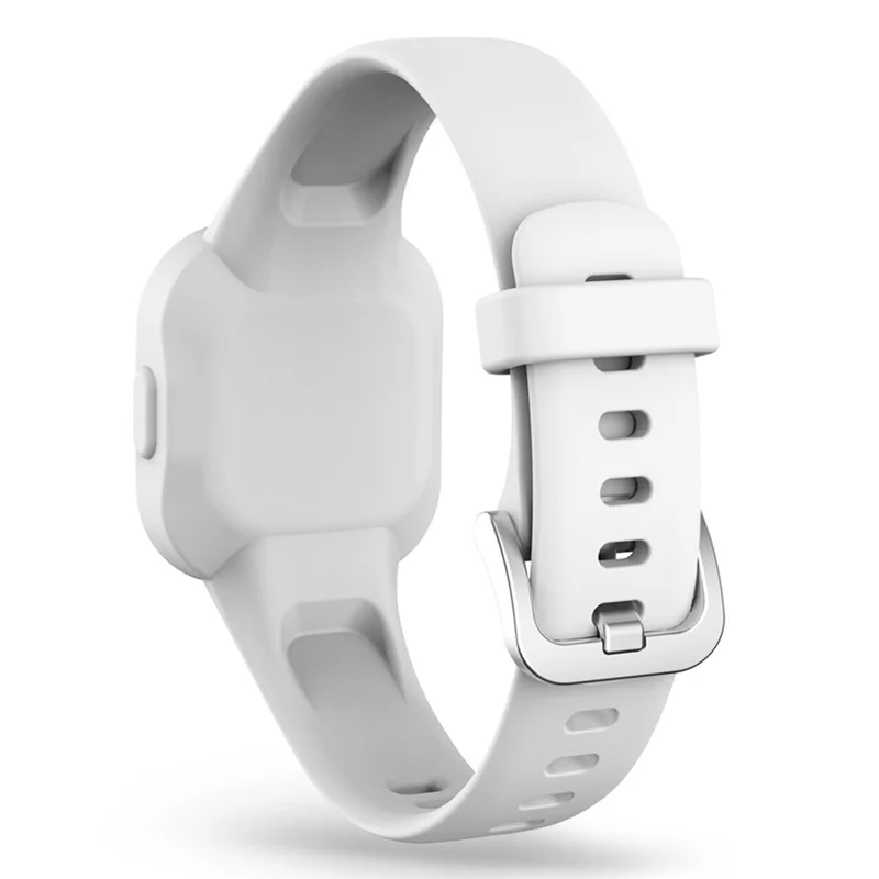 For Garmin Fit RJ3 / Vivofit JR3 Silicone Watch Band Pattern Printing Wrist Strap Replacement  - White