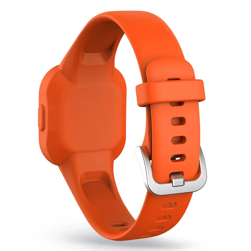 For Garmin Fit RJ3 / Vivofit JR3 Silicone Watch Band Pattern Printing Wrist Strap Replacement  - Orange