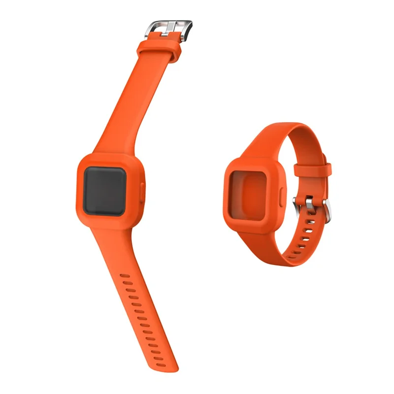 For Garmin Fit RJ3 / Vivofit JR3 Silicone Watch Band Pattern Printing Wrist Strap Replacement  - Orange