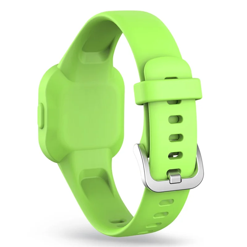 For Garmin Fit RJ3 / Vivofit JR3 Silicone Watch Band Pattern Printing Wrist Strap Replacement  - Grass Green