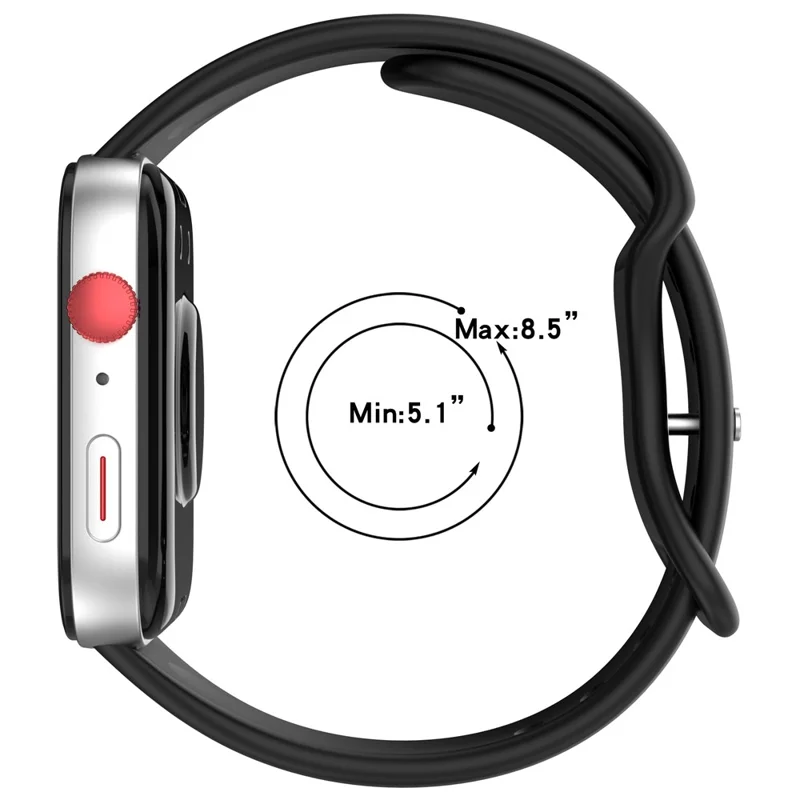 Replacement Strap for Huawei Watch Fit 4 / 3 Silicone Watch Band - Wine Red